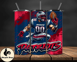 New England Patriots Tumbler Wrap, Nfl Teams,Nfl Logo football, Logo Tumbler PNG, Design by Obryant Shop 22