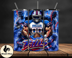 Buffalo BillsTumbler Wrap, NFL Logo Tumbler Png, Nfl Sports, NFL Design Png, Design by Obryant Shop-04