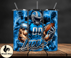 Detroit LionsTumbler Wrap, NFL Logo Tumbler Png, Nfl Sports, NFL Design Png, Design by Obryant Shop-11