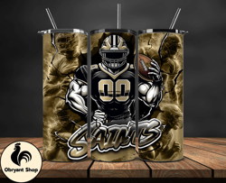 New Orleans SaintsTumbler Wrap, NFL Logo Tumbler Png, Nfl Sports, NFL Design Png, Design by Obryant Shop-23