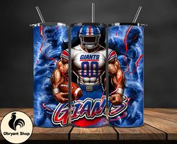 New York GiantsTumbler Wrap, NFL Logo Tumbler Png, Nfl Sports, NFL Design Png, Design by Obryant Shop-24