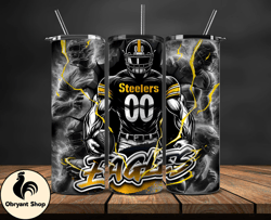 Pittsburgh Steelers Tumbler Wrap, NFL Logo Tumbler Png, Nfl Sports, NFL Design Png, Design by Obryant Shop-27