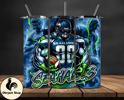 Seattle SeahawksTumbler Wrap, NFL Logo Tumbler Png, Nfl Sports, NFL Design Png, Design by Obryant Shop-29