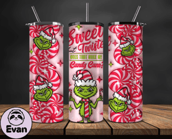 Grinchmas Christmas 3D Inflated Puffy Tumbler Wrap Png, Christmas 3D Tumbler Wrap, Grinchmas Tumbler PNG 04