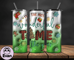 Grinchmas Christmas 3D Inflated Puffy Tumbler Wrap Png, Christmas 3D Tumbler Wrap, Grinchmas Tumbler PNG 62