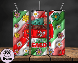 Grinchmas Christmas 3D Inflated Puffy Tumbler Wrap Png, Christmas 3D Tumbler Wrap, Grinchmas Tumbler PNG 74