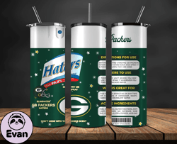 Green Bay Packers Haters Be Gone Tumbler Png, Nfl Tumbler Png 07