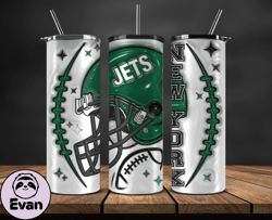 3D New York Jets Inflated Puffy Tumbler Wraps , Nfl Tumbler Png 51