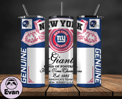 New York Giants  Tumbler Wrap,Vintage Budweise Tumbler Wrap 56