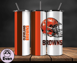 Cleveland Browns Tumbler Wrap, NFL Logo Tumbler Png, NFL Design Png-46