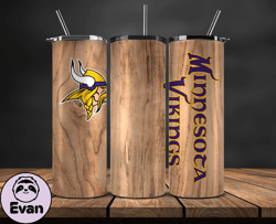 Minnesota Vikings Tumbler Wrap, NFL Logo Tumbler Png, NFL Design Png-63