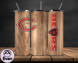 Chicago Bears Tumbler Wrap, NFL Logo Tumbler Png, NFL Design Png-80