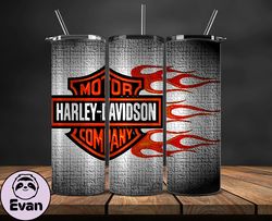 Harley Tumbler Wrap,Harley Davidson PNG, Harley Davidson Logo, Design by Evan 45