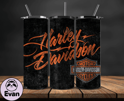 Harley Tumbler Wrap,Harley Davidson PNG, Harley Davidson Logo, Design by Evan 48