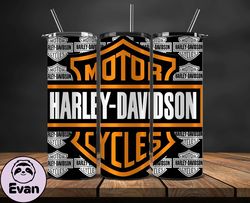 Harley Tumbler Wrap,Harley Davidson PNG, Harley Davidson Logo, Design by Evan 55