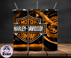 Harley Tumbler Wrap,Harley Davidson PNG, Harley Davidson Logo, Design by Evan 57