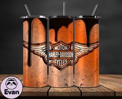Harley Tumbler Wrap,Harley Davidson PNG, Harley Davidson Logo, Design by Evan 106