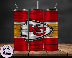 Kansas City Chiefs NFL Logo, NFL Tumbler Png , NFL Teams, NFL Tumbler Wrap Design by Evan 02