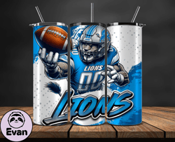 Detroit Lions Tumbler Wrap, Nfl Teams,Nfl Logo football, Logo Tumbler PNG, Design by Evan 11