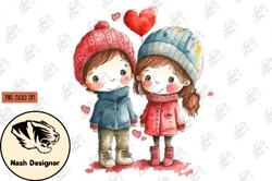 Valentine Boy and Girl Sublimation Design 59