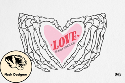 Skeleton Hand Love Valentine Sublimation Design 32