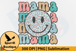 Retro Mama, Smiley Face Mom Mothers Day Design 110