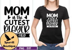 Mom of the Cutest Baseball Player Design 44