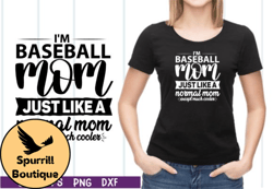 Im Baseball Mom Just Like a Normal Mom Design 46