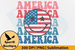 America, 4th of July PNG, Smiley Face Design 31