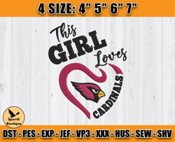 Cardinals Embroidery, Baby Yoda Embroidery, NFL Machine Embroidery Digital, 4 sizes Machine Emb Files - 05 - Spurrill