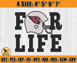 Cardinals Embroidery, NFL Cardinals Embroidery, NFL Machine Embroidery Digital, 4 sizes Machine Emb Files - 06 - Spurril