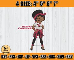 Cardinals Embroidery, Betty Boop Embroidery, NFL Machine Embroidery Digital, 4 sizes Machine Emb Files -17 - Spurrill
