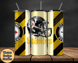 Pittsburgh Steelers Tumbler Wrap, NFL Logo Tumbler Png, NFL Design Png-44