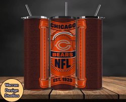 Chicago Bears Tumbler Wrap, NFL Logo Tumbler Png, NFL Design Png-100