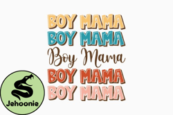 Retro Boy Mom SVG Mothers Day Design 415