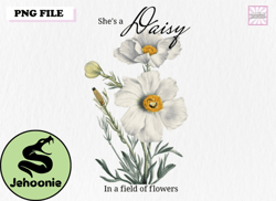 Vintage Daisy Flower Sublimation PNG
