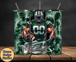 New York JetsTumbler Wrap, NFL Logo Tumbler Png, Nfl Sports, NFL Design Png-25