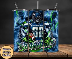 Seattle SeahawksTumbler Wrap, NFL Logo Tumbler Png, Nfl Sports, NFL Design Png-29