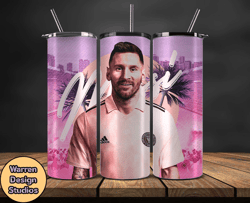 Lionel  Messi Tumbler Wrap ,Messi Skinny Tumbler Wrap PNG, Design by Warren Design Studios 26