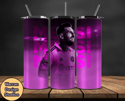Lionel  Messi Tumbler Wrap ,Messi Skinny Tumbler Wrap PNG, Design by Warren Design Studios 33