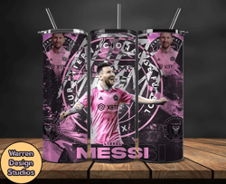 Lionel  Messi Tumbler Wrap ,Messi Skinny Tumbler Wrap PNG, Design by Warren Design Studios 38
