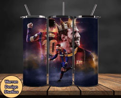 Lionel  Messi Tumbler Wrap ,Messi Skinny Tumbler Wrap PNG, Design by Warren Design Studios 43