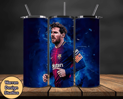 Lionel  Messi Tumbler Wrap ,Messi Skinny Tumbler Wrap PNG, Design by Warren Design Studios 45