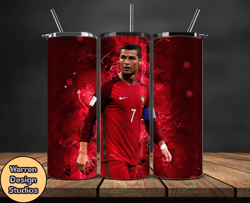 Ronaldo Tumbler Wrap ,Cristiano Ronaldo Tumbler Design, Ronaldo 20oz Skinny Tumbler Wrap, Design by Warren Design Studio