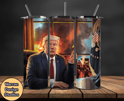 Donald Trump Tumbler Wraps,Trump Tumbler Wrap PNG Design by Warren Design Studios 03