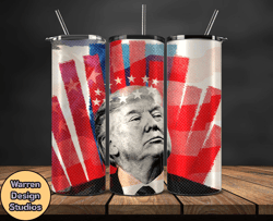 Donald Trump Tumbler Wraps,Trump Tumbler Wrap PNG Design by Warren Design Studios 01