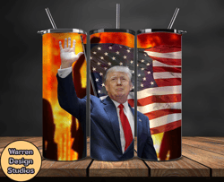Donald Trump Tumbler Wraps,Trump Tumbler Wrap PNG Design by Warren Design Studios 11