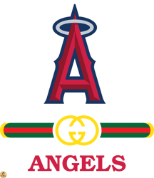 Los Angeles Angels PNG, Gucci MLB PNG, Baseball Team PNG,  MLB Teams PNG ,  MLB Logo Design 02