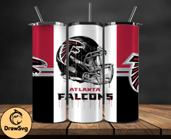 Atlanta Falcons Tumbler Wrap, NFL Logo Tumbler Png, NFL Design Png-15