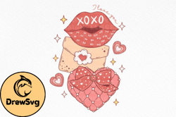 Retro Valentine Love PNG Sublimation Design 96